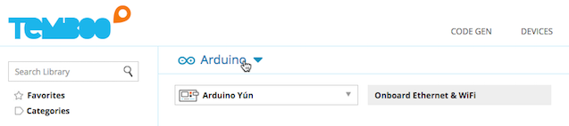Selecting the Arduino Yun