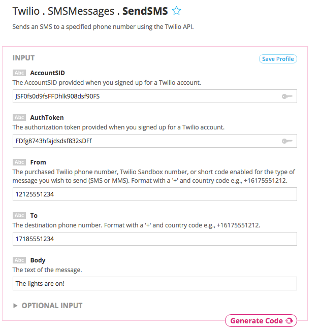 use twilio to send sms free