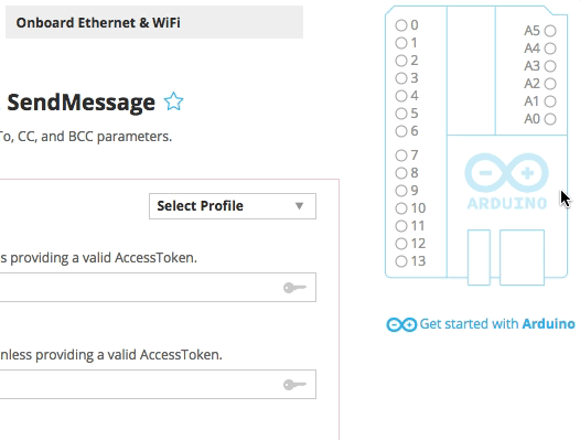 Setting up a pin on the virtual pin board