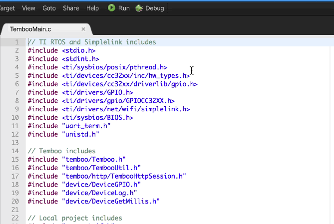 Running your code on your CC3220 board from CCS Cloud