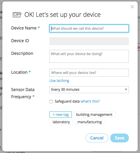 Device registration on Temboo